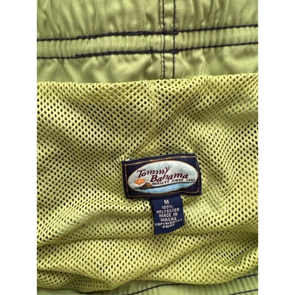 Tommy Bahama Men's Lined Green Leaf Swim Trunk Shorts- Size M - Picture 4 of 4
